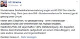 Wahlfälschung? Strache legt nach
