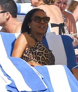 Barbara Becker am Strand von Miami