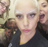 Lady Gaga: Glitzeraugenbrauen