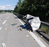 Karambolage auf A2 - Lkw kollifiert mit mehreren Pkws