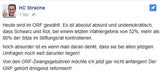 "Absolut absurd" – Strache kritisiert ORF-Wahl