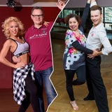 Kathrin Menzinger & Vadim Garbuzov proben für "Let's Dance"