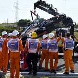 Die Bilder zum Perez-Crash in Ungarn