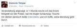 Rülpser-Demo ist abgesagt