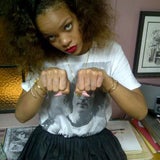 Rihanna im Tattoo-Laden