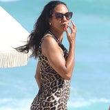 Barbara Becker am Strand von Miami