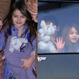 Luxuskind Suri Cruise reist im Hubschrauber