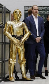 Prinz Harry & Prinz William am "Star Wars"-Set