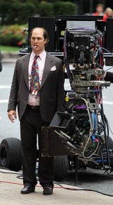 Matthew McConaughey am Set von "Gold"