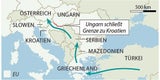 Trotz Kälte täglich Tausende Flüchtlinge