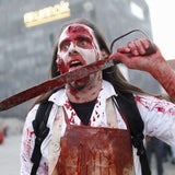 Gruseliger Zombie-Flashmob