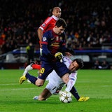 Hier verletzt sich Lionel Messi