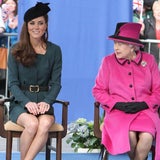Kate strahlt die Krise mit Elisabeth II weg