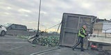 Chaos auf der Südosttangente - LKW umgestürzt