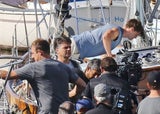 Patrick Schwarzenegger am Set von "Midnight Sun"