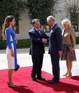 Charles & Camilla besuchen die schöne Königin Rania