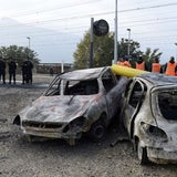 Straßenrandale in Frankreich