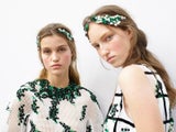 Model Backstage bei Moncler