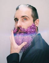 Weihnachtrstrend: Glitzerbärte