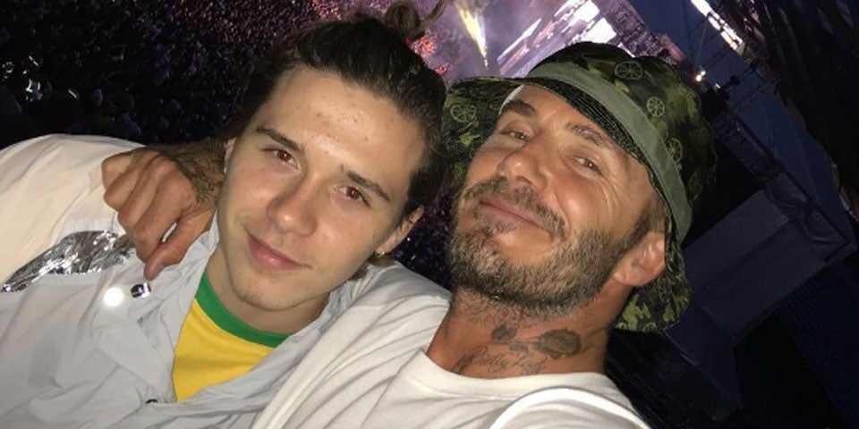 Brooklyn und David Beckham