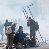 Demonstration am Brenner