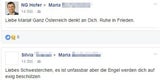 Das postete Hofer auf der Facebook-Seite des Opfers