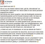 Strache  greift die Künstler an
