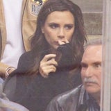 Victoria Beckham: Mit ihren Männern beim Eishockey