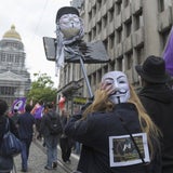 Fotos von den ACTA-Kritikern