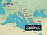 1. Foto von Attentäter, der via Österreich kam
