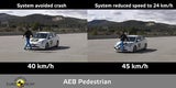 Erster Crashtest mit Notbremsfunktion