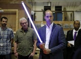 Prinz Harry & Prinz William am "Star Wars"-Set