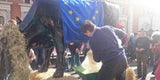Lautstarke Milchbauern-Demo in Wien