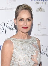 Sharon Stone im gewagten Nacktkleid