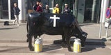 Lautstarke Milchbauern-Demo in Wien