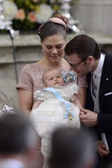 Prinzessin Estelle bei ihrer Taufe