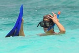 Kate Walsh geht schnorcheln