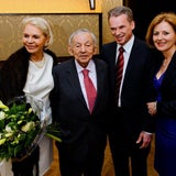 Karl Wlaschek mit Frau Friederike und Weldens Bgm Ferdinand Vouk mit Gattin Gudrun
