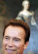 Arnold Schwarzenegger bei Bundespräsident Heinz Fischer