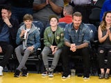 David Beckham: Mit Romeo & Cruz beim Basketball