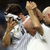 Yankees-Star von Baseball getroffen
