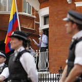 Assange: Sein Auftritt in London