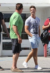 Patrick & Arnold Schwarzenegger genießen Vater-Sohn-Zeit