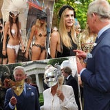 Prinz Charles, Camilla und Cara amüsieren sich prächtig