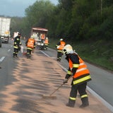 A1 wegen Dieselspur gesperrt