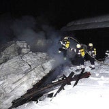 Schneemassen behinderten Löscharbeiten