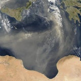 Satellitenbilder vom Sahara-Staub