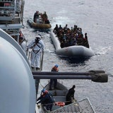 Die italienische Marine kam Flüchtlingen zu Hilfe