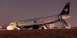 Flugzeug-Fahrwerk brach beim Start weg