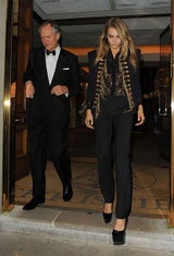 Cara Delevingne mit Papa Charles am Weg zu Charity Dinner